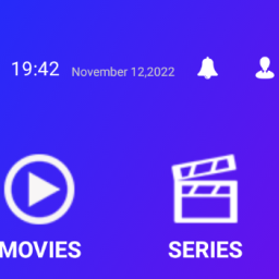 Smarters RTX MOD Gradient color background and  Horizontal layout