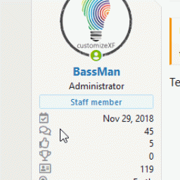 [cXF] Icons for message user info elements (user extras) 1.2.1 xenforo 2